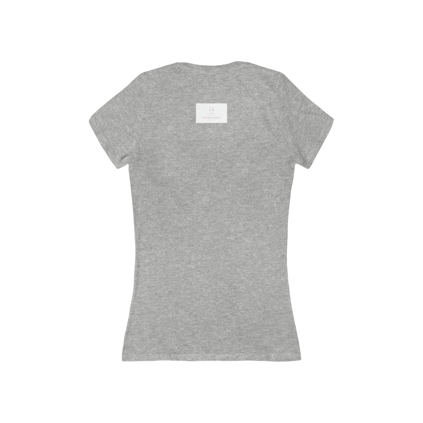 Women's Jersey Short Sleeve Deep V-Neck Tee