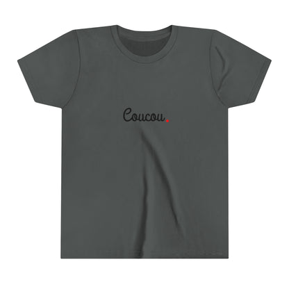 Youth Short Sleeve Tee: "Coucou"