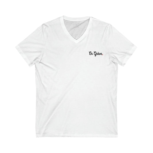 Unisex Jersey Short Sleeve V-Neck Tee