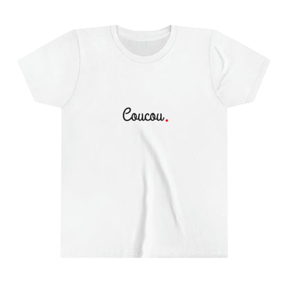 Youth Short Sleeve Tee: "Coucou"