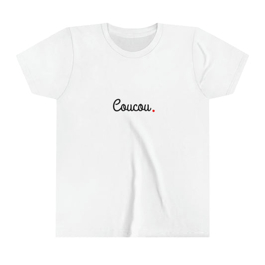 Youth Short Sleeve Tee: "Coucou"